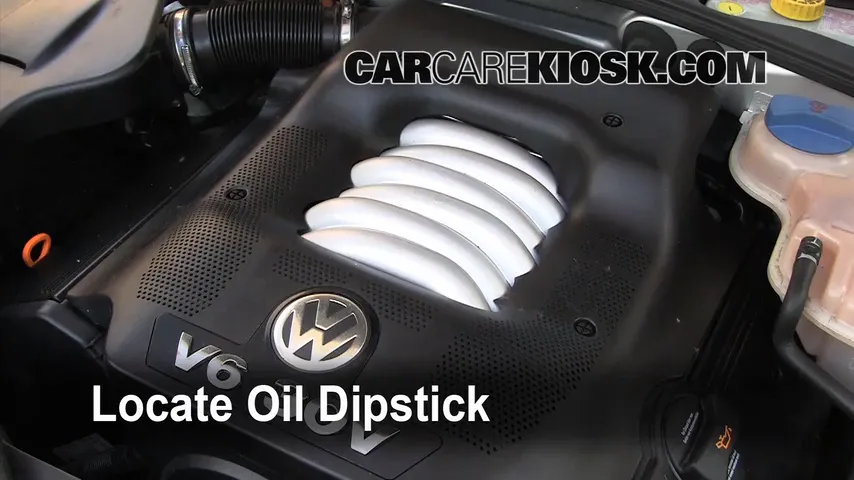 2004 Volkswagen Passat GLX 2.8L V6 Wagon Oil Check Oil Level